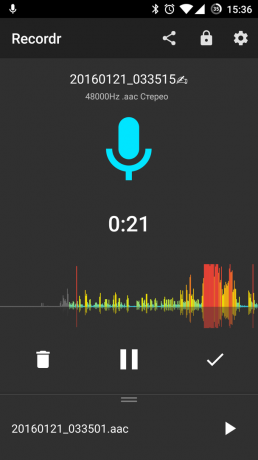 Høj kvalitet diktafon til Android