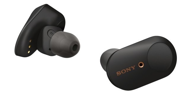 hovedtelefoner Sony WF-1000XM3 har meget kompakte dimensioner