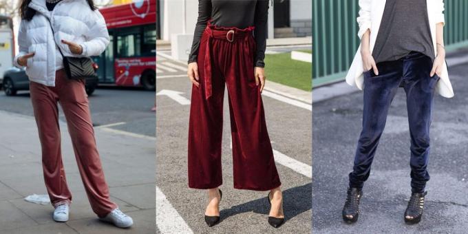 Sommer salg af beklædning og fodtøj for kvinder: Løse bukser Velour