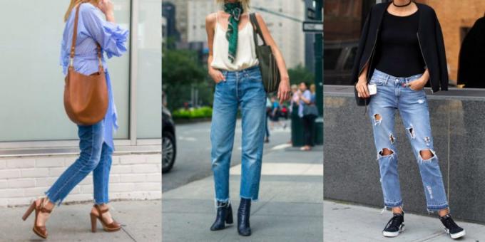 De mest fashionable kvinders bukser: jeans med rå underkant