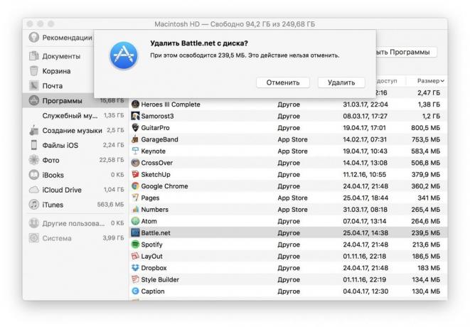 hvordan man ledig plads på Mac: fjernelse