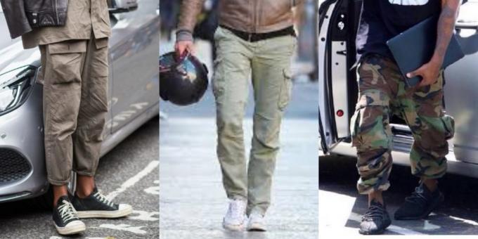 De mest fashionable mænds bukser: Bukser i militær stil