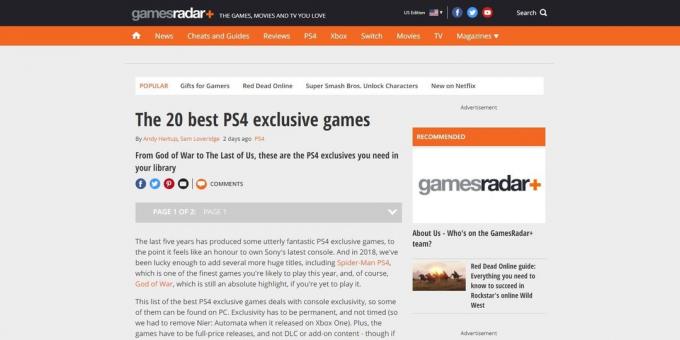 Hvor skal kigge efter spillet: et udvalg på GamesRadar