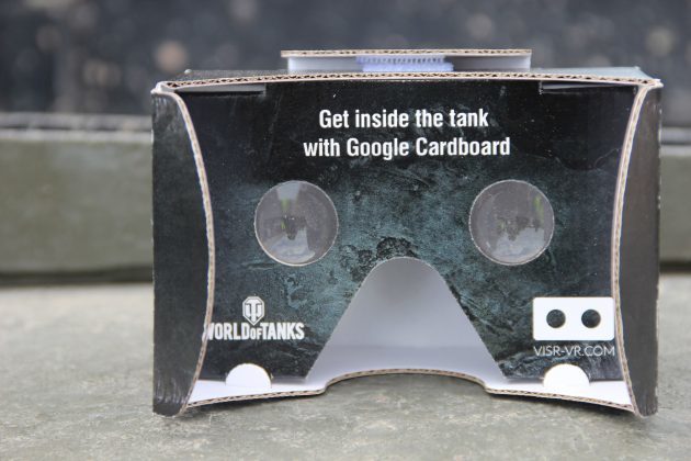 Google Cardboard i anledning Bovingtonskogo tankfesta 2015