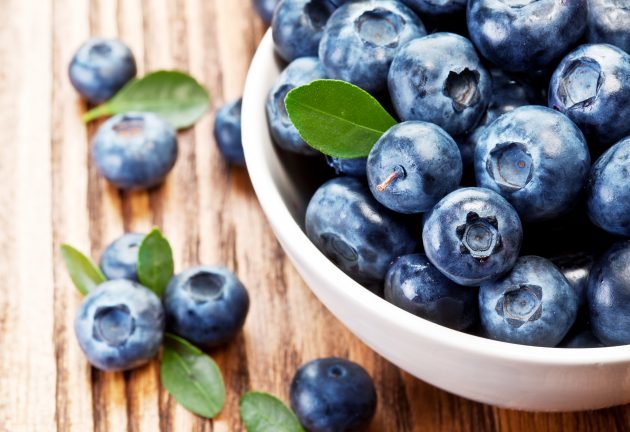 fedtforbrænding fødevarer: blåbær