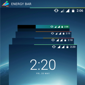 Energi Bar for Android vil bidrage til at gøre batteriindikatoren mere synlige