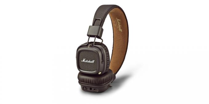 god Bluetooth-headset Marshall Major II med et stik til lydkabel