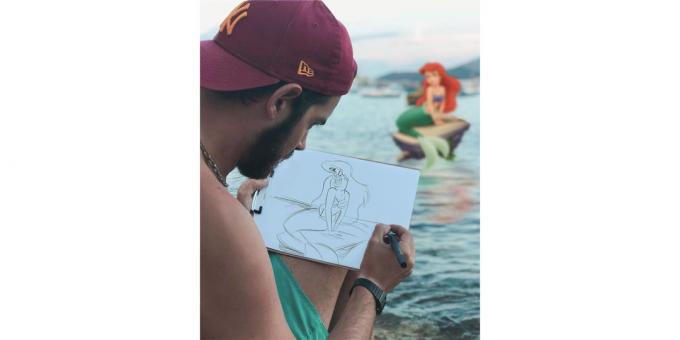 Disney tegn Ariel rejser