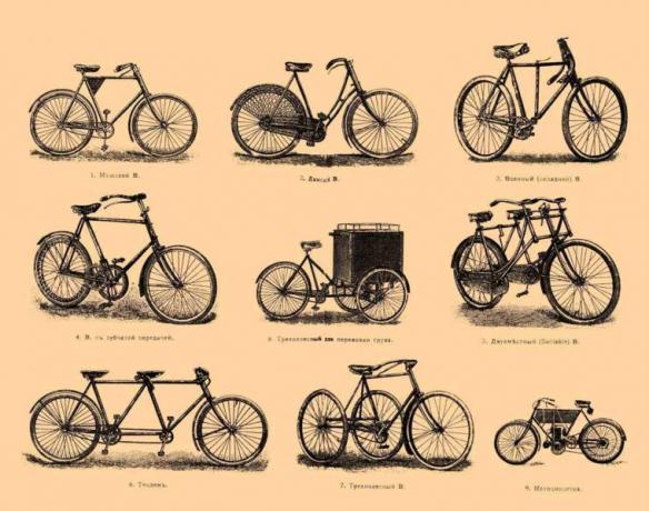 Prototypen af ​​cyklen blev patenteret i 1818