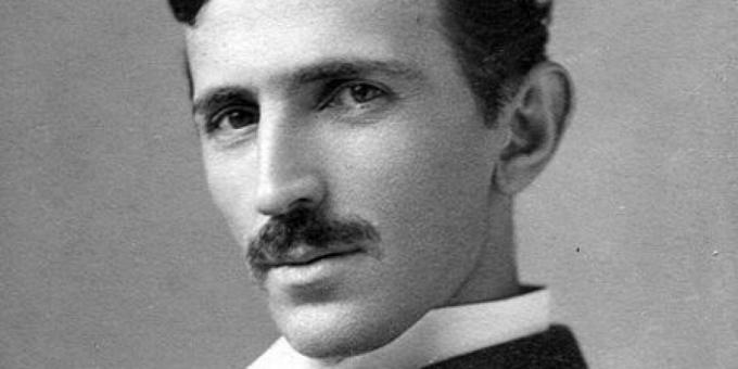 Nikola Tesla som en ung mand
