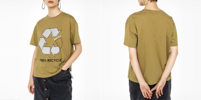 T-shirts med print: med en påmindelse om at tage sig af planeten