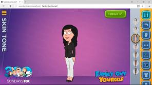 Fox TV-kanal har lanceret en hjemmeside, hvor du kan oprette din karakter i stil med "Family Guy"