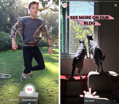 Opdatering Instagram: Mode "Boomerang"