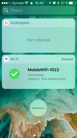 Wi-Fi Widget: ping-testen