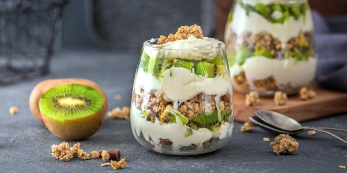 Kiwi Yoghurt Dessert