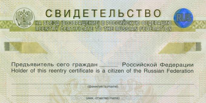 Hvad skal man gøre, hvis du mister dit pas: et certifikat for tilbagevenden