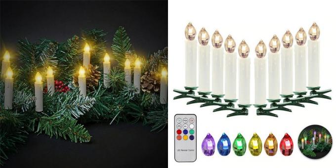 Julepynt med AliExpress: LED lys