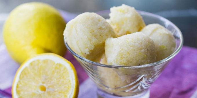 Retter med Lemon: Citron og banan sorbet