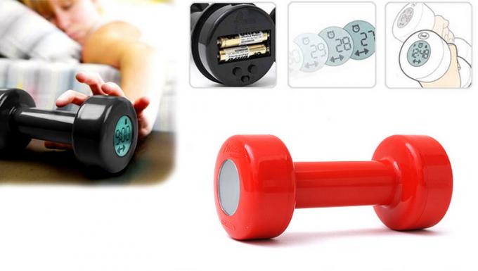 Ny-Creative-Rød-håndvægt-Alarm-ur-Shape-up-30-gange-New-Rød