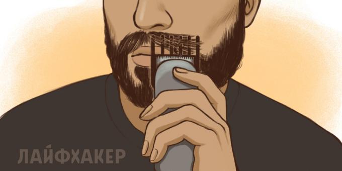 Tilbring trim overskæg