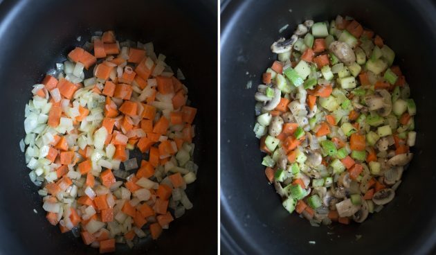  Sådan laver du en bønnegryder: Tilsæt resten af ​​grøntsagerne under hensyntagen til tilberedningstiden