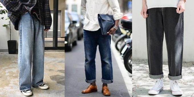 Brede straight jeans til mænd - 2019/2020