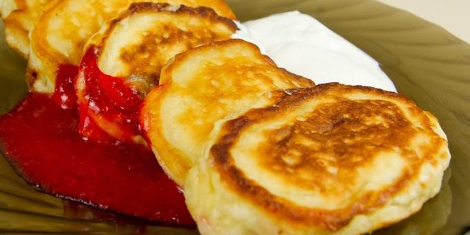 Hvordan til at lave mad pandekager med æbler: opskrifter