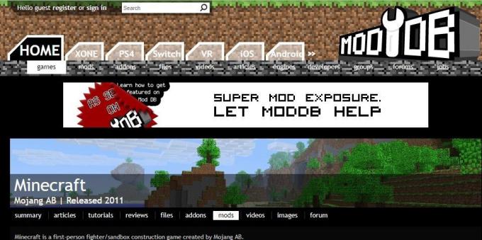 Fashion Hvor at downloade Minecraft: modDB