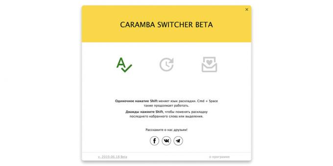Muligheder layout skifte Caramba Switcher til MacOS