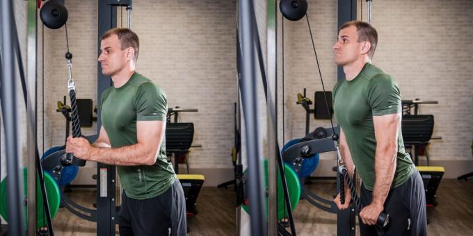 De træningsprogram: triceps extension arme