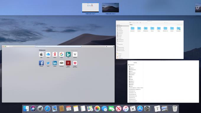 Konfigurer på Mac virtuelle desktoppe