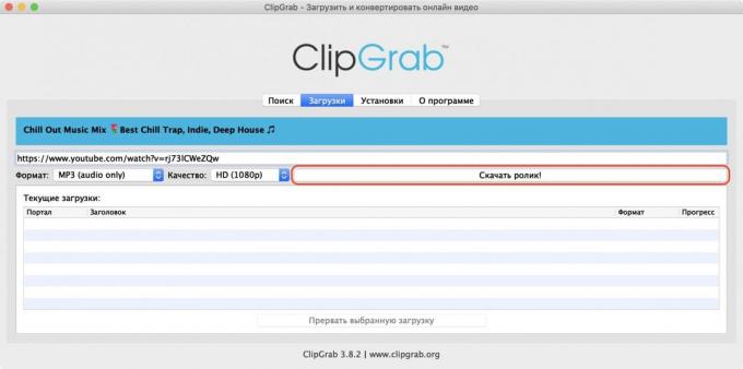Sådan downloader musik fra YouTube via ClipGrab program