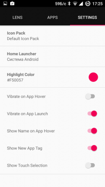 Lens Launcher - en innovativ applikation til hurtig lancering af programmer til Android
