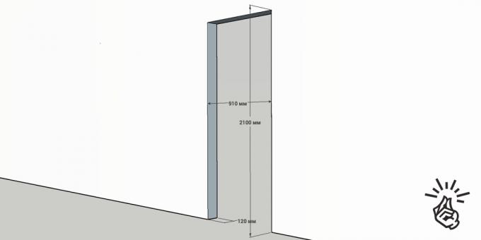 Montering af indvendige døre: størrelse af det nye stof