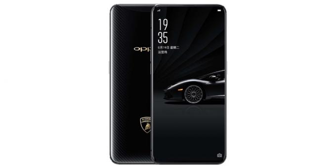 Smartphones OPPO: En version af OPPO Find X blev udgivet i udformningen af ​​sportsvogn Lamborghini
