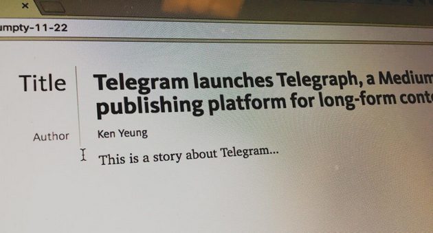 opdateret Telegram