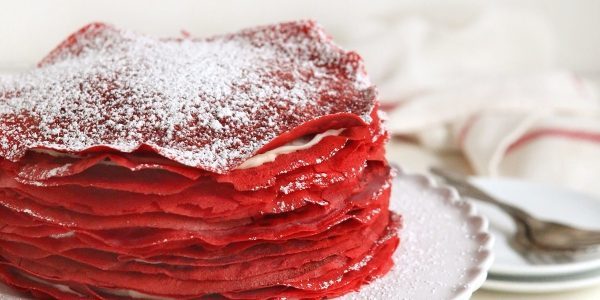 Hvordan til at tilberede en pandekage kage "Red Velvet" med cremet ostemasse creme