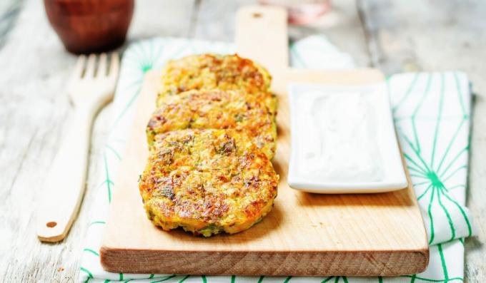 Zucchinipandekager med hakket kød