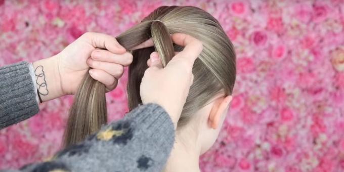 frisurer til piger i det nye år: Foretag en mere hale