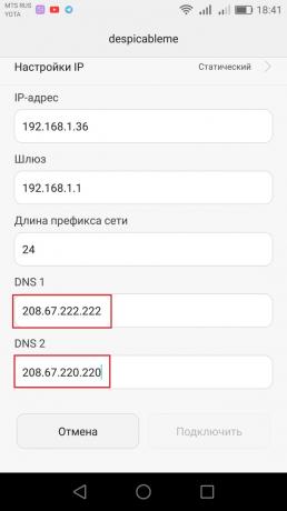 Sådan opsættes DNS-server på Android
