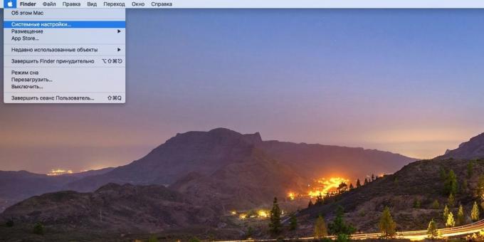 MacOS System Settings: for at åbne systemindstillinger (Apple)