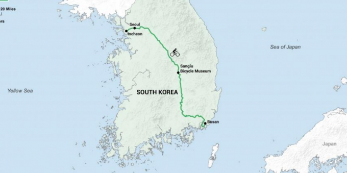 Attraktioner Sydkorea: rejse rundt i landet fra nord til syd, kan du tour Zelenski Cycle World
