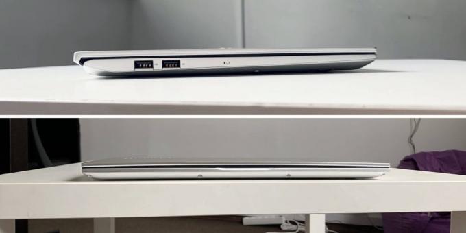 Asus VivoBook S15 S532FL: tykkelse