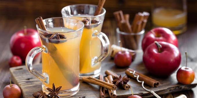 Alkoholfri gløgg på æblejuice med en orange: den bedste opskrift