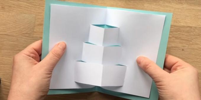 Folde strimlen og åbn papir