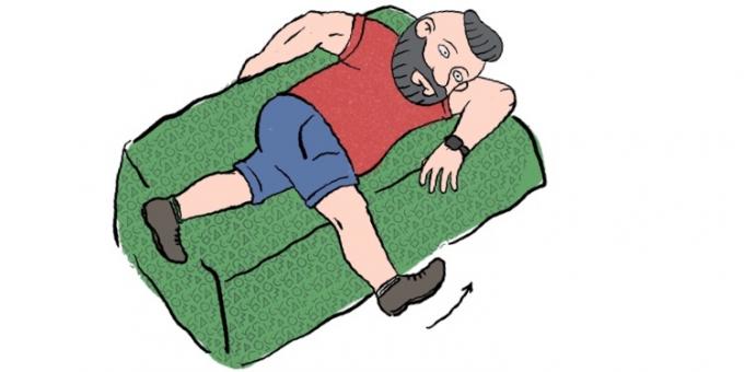 Hvordan at slippe af med muskelsmerter: afslapning taljen liggende
