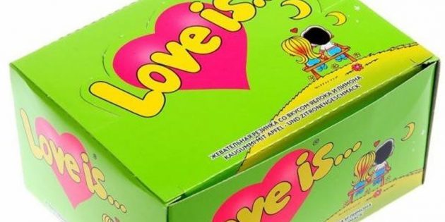 Hvad at give din elskede på nytårsdag: Kærlighed er en blok tyggegummi