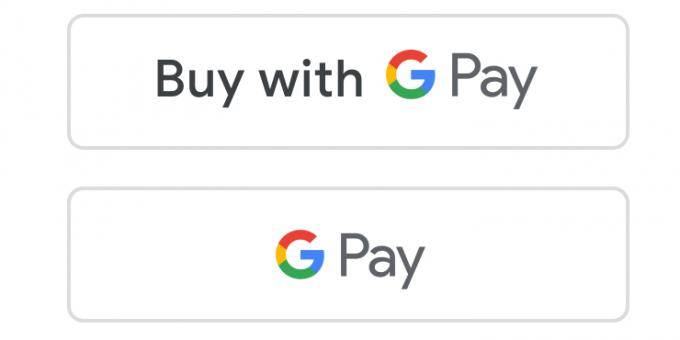 Knapper med Google Pay-logo