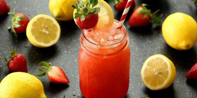 jordbær limonade