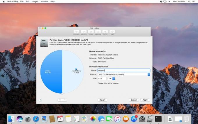 Opret en partition til Linux i MacOS